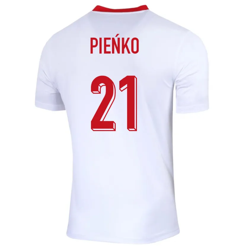 Danxen Kinder Polen Tomasz Pienko #21 Weiß Heimtrikot Trikot 24-26 T-Shirt Schweiz