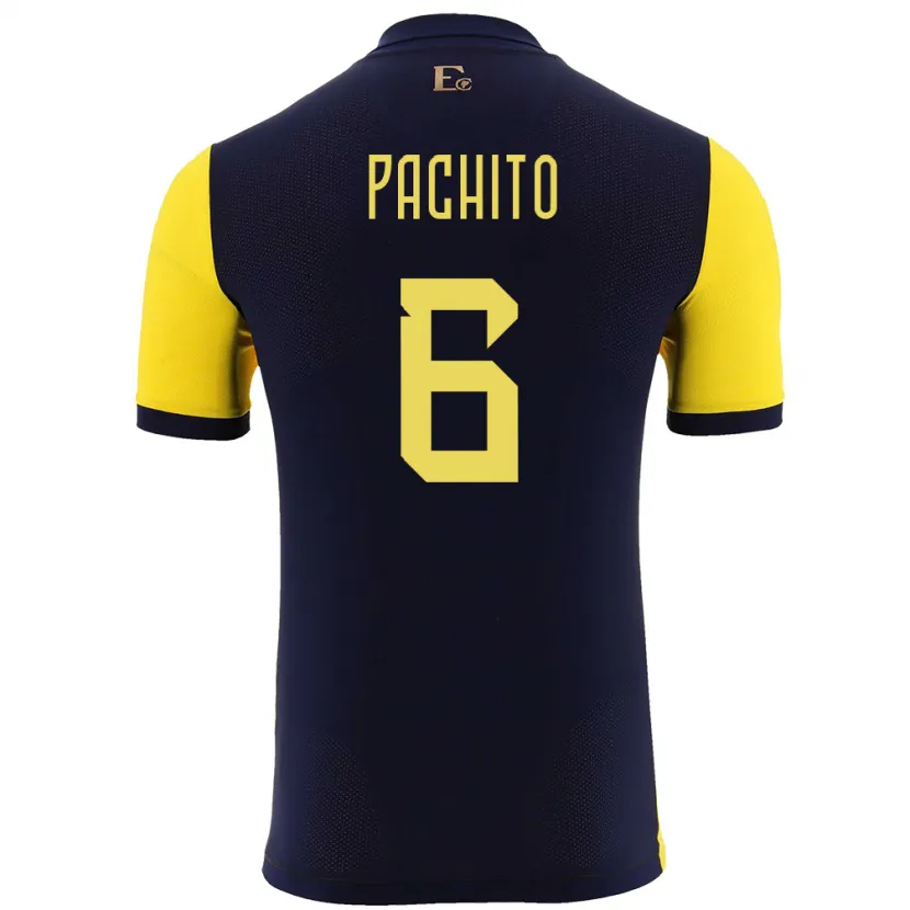 Danxen Kinder Ecuador Angelica Pachito #6 Gelb Heimtrikot Trikot 24-26 T-Shirt Schweiz