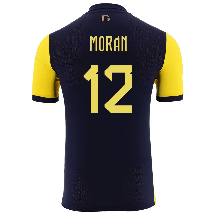Danxen Kinder Ecuador Andrea Moran #12 Gelb Heimtrikot Trikot 24-26 T-Shirt Schweiz