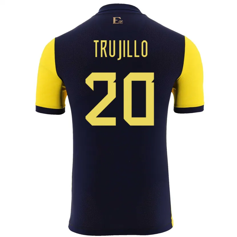 Danxen Kinder Ecuador Isabel Trujillo #20 Gelb Heimtrikot Trikot 24-26 T-Shirt Schweiz