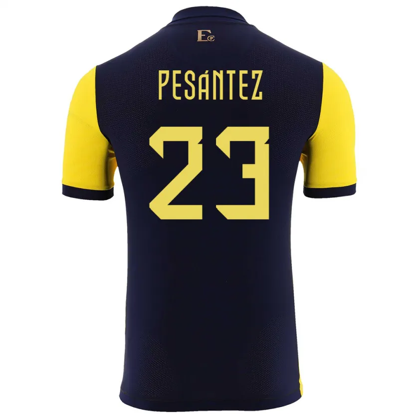 Danxen Kinder Ecuador Danna Pesantez #23 Gelb Heimtrikot Trikot 24-26 T-Shirt Schweiz