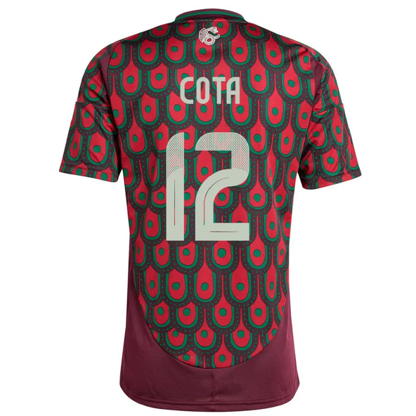Danxen Kinder Mexiko Rodolfo Cota #12 Kastanienbraun Heimtrikot Trikot 24-26 T-Shirt Schweiz