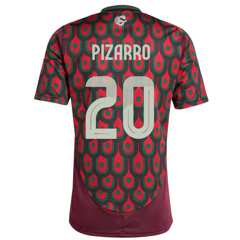 Danxen Kinder Mexiko Rodolfo Pizarro #20 Kastanienbraun Heimtrikot Trikot 24-26 T-Shirt Schweiz
