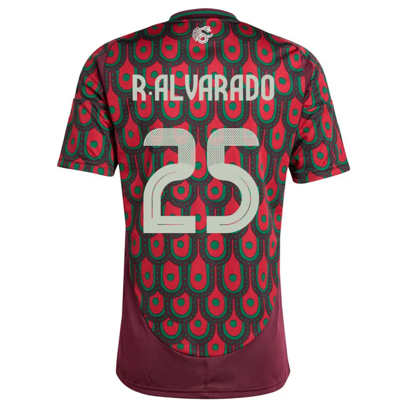 Danxen Kinder Mexiko Roberto Alvarado #25 Kastanienbraun Heimtrikot Trikot 24-26 T-Shirt Schweiz