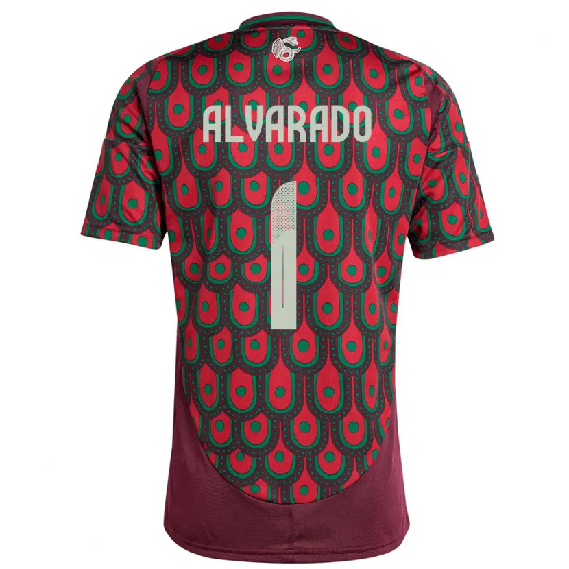 Danxen Kinder Mexiko Emily Alvarado #1 Kastanienbraun Heimtrikot Trikot 24-26 T-Shirt Schweiz