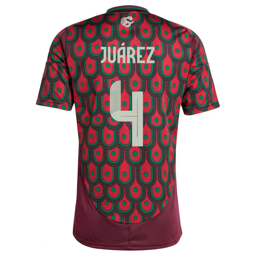 Danxen Kinder Mexiko Ramon Juarez #4 Kastanienbraun Heimtrikot Trikot 24-26 T-Shirt Schweiz