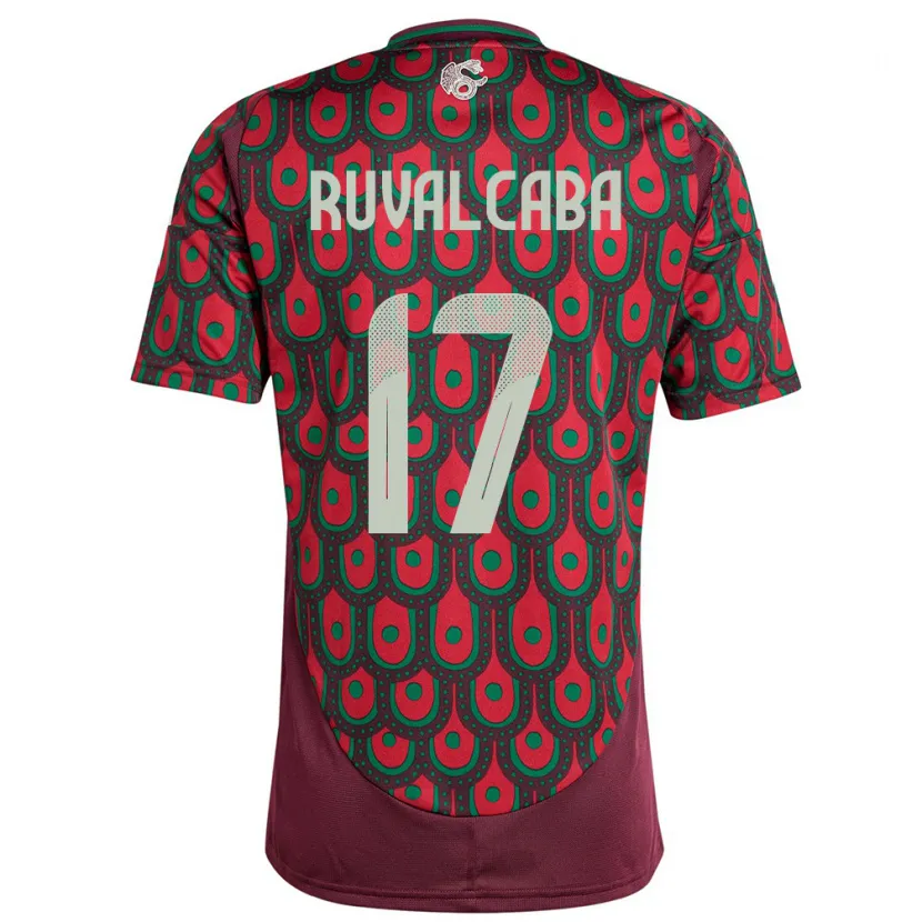 Danxen Kinder Mexiko Jorge Ruvalcaba #17 Kastanienbraun Heimtrikot Trikot 24-26 T-Shirt Schweiz