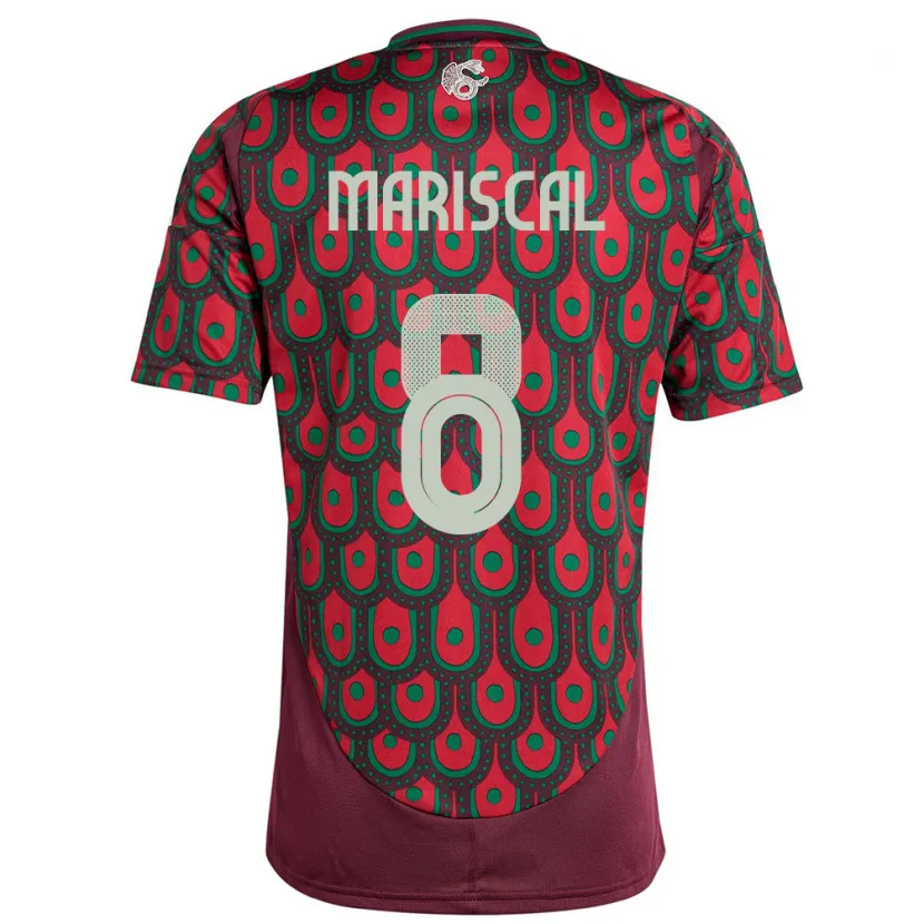 Danxen Kinder Mexiko Salvador Mariscal #8 Kastanienbraun Heimtrikot Trikot 24-26 T-Shirt Schweiz