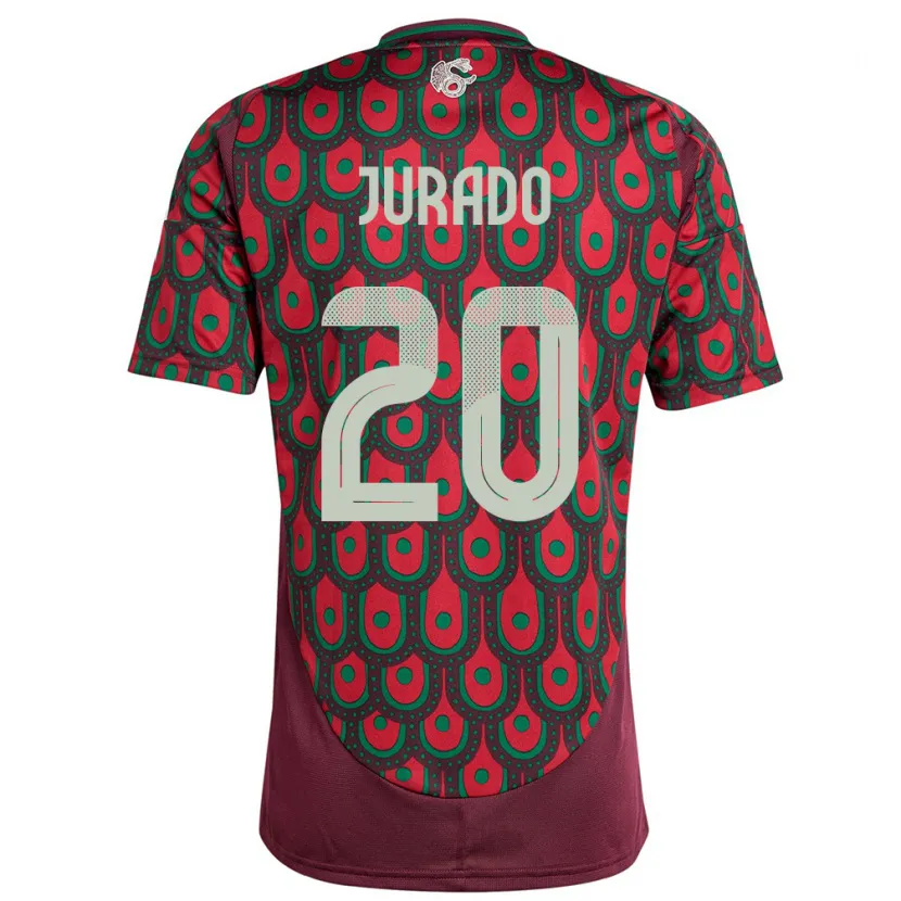 Danxen Kinder Mexiko Heriberto Jurado #20 Kastanienbraun Heimtrikot Trikot 24-26 T-Shirt Schweiz