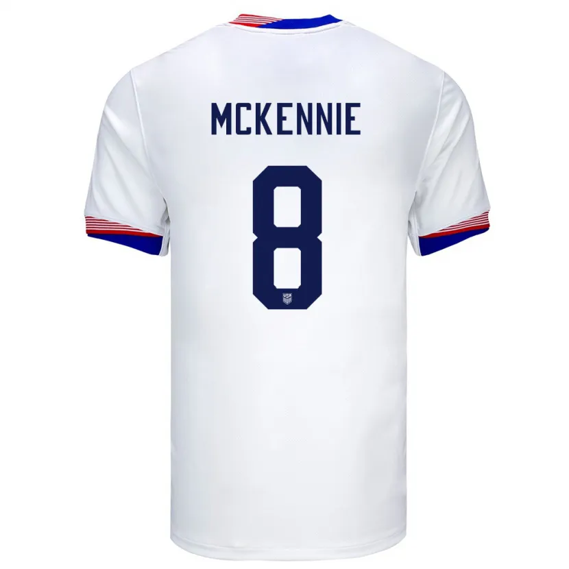 Danxen Kinder Vereinigte Staaten Weston Mckennie #8 Weiß Heimtrikot Trikot 24-26 T-Shirt Schweiz