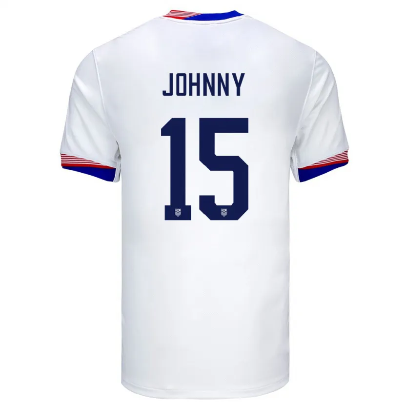 Danxen Kinder Vereinigte Staaten Johnny #15 Weiß Heimtrikot Trikot 24-26 T-Shirt Schweiz