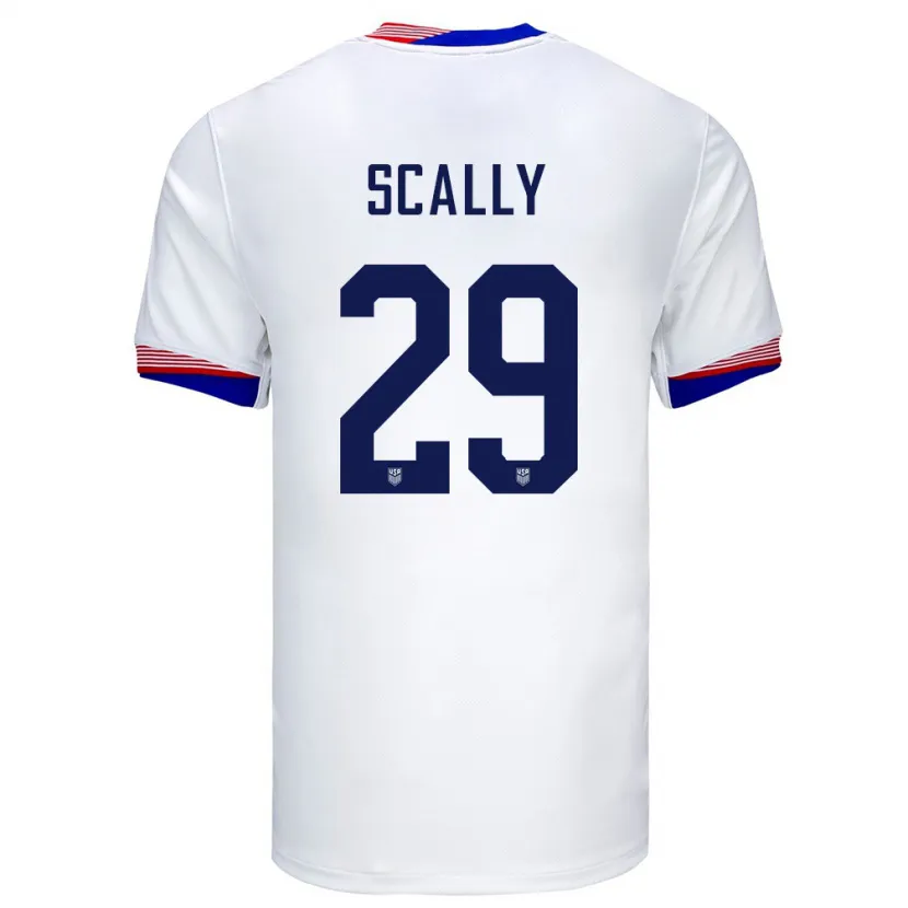 Danxen Kinder Vereinigte Staaten Joseph Scally #29 Weiß Heimtrikot Trikot 24-26 T-Shirt Schweiz