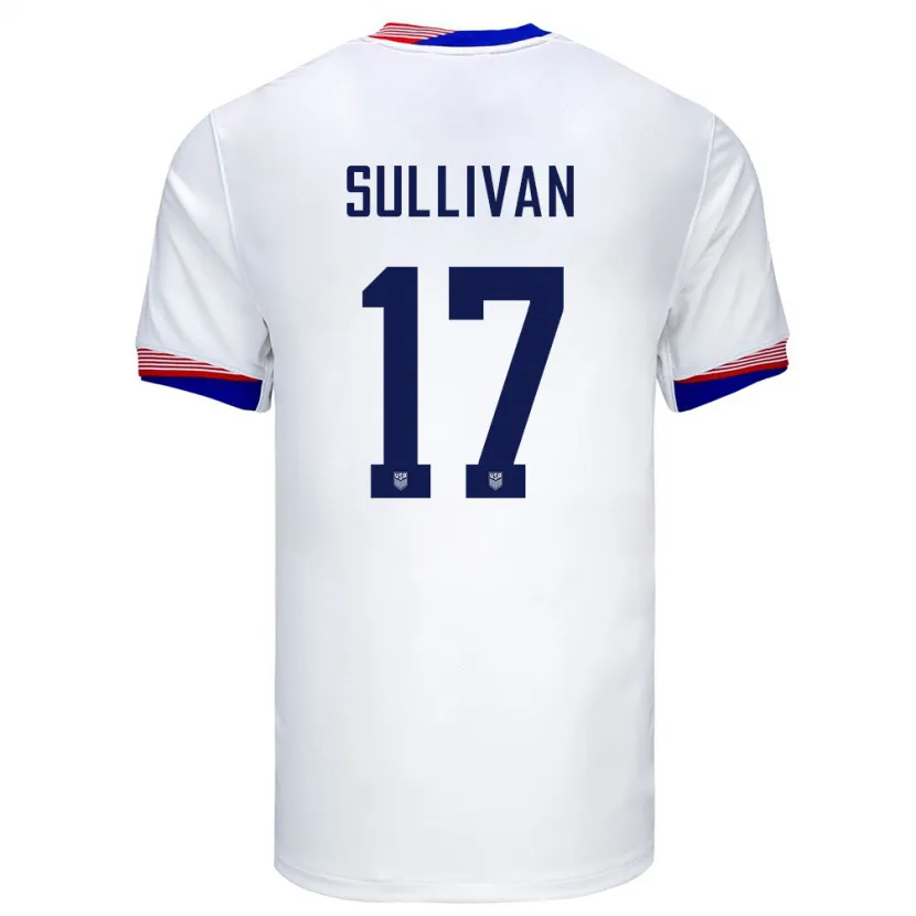 Danxen Kinder Vereinigte Staaten Andi Sullivan #17 Weiß Heimtrikot Trikot 24-26 T-Shirt Schweiz