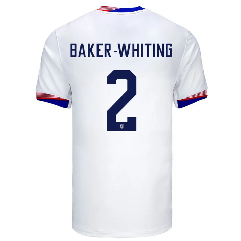 Danxen Kinder Vereinigte Staaten Reed Baker Whiting #2 Weiß Heimtrikot Trikot 24-26 T-Shirt Schweiz