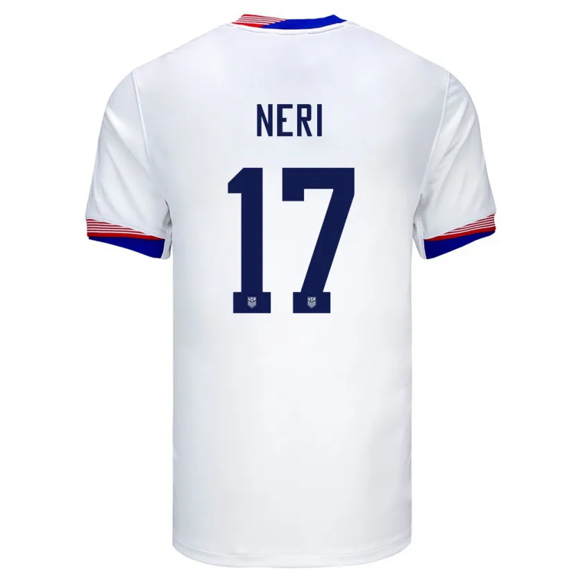 Danxen Kinder Vereinigte Staaten Rodrigo Neri #17 Weiß Heimtrikot Trikot 24-26 T-Shirt Schweiz