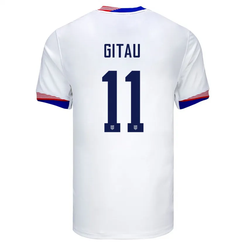 Danxen Kinder Vereinigte Staaten Andre Gitau #11 Weiß Heimtrikot Trikot 24-26 T-Shirt Schweiz