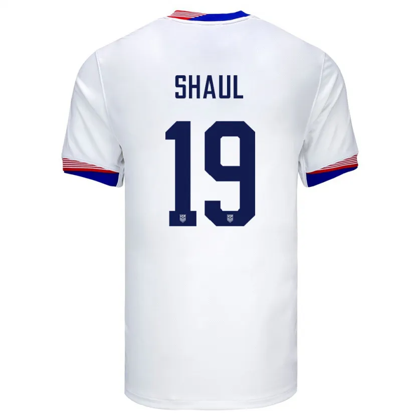 Danxen Kinder Vereinigte Staaten Ian Shaul #19 Weiß Heimtrikot Trikot 24-26 T-Shirt Schweiz