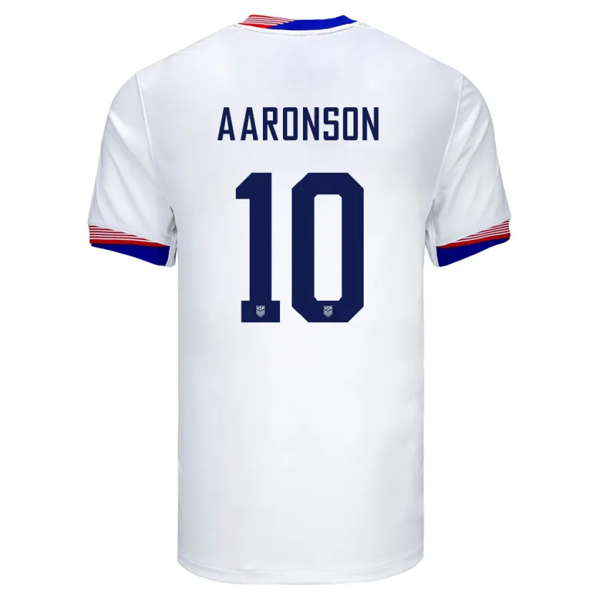 Danxen Kinder Vereinigte Staaten Paxten Aaronson #10 Weiß Heimtrikot Trikot 24-26 T-Shirt Schweiz