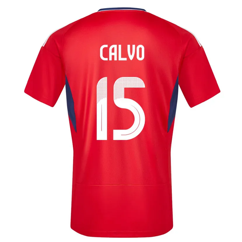 Danxen Kinder Costa Rica Francisco Calvo #15 Rot Heimtrikot Trikot 24-26 T-Shirt Schweiz