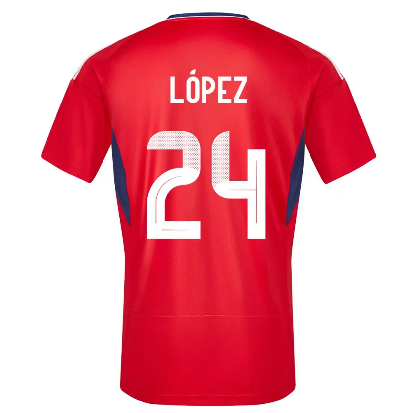 Danxen Kinder Costa Rica Douglas Lopez #24 Rot Heimtrikot Trikot 24-26 T-Shirt Schweiz