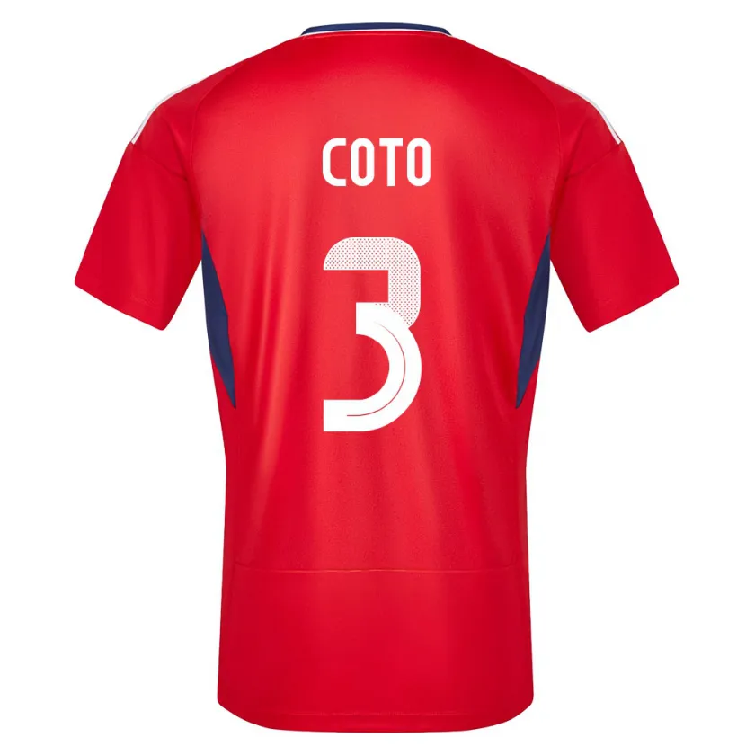 Danxen Kinder Costa Rica Maria Coto #3 Rot Heimtrikot Trikot 24-26 T-Shirt Schweiz