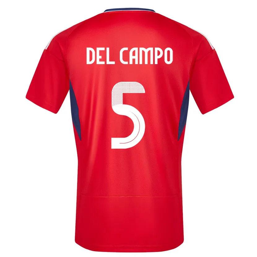 Danxen Kinder Costa Rica Valeria Del Campo #5 Rot Heimtrikot Trikot 24-26 T-Shirt Schweiz