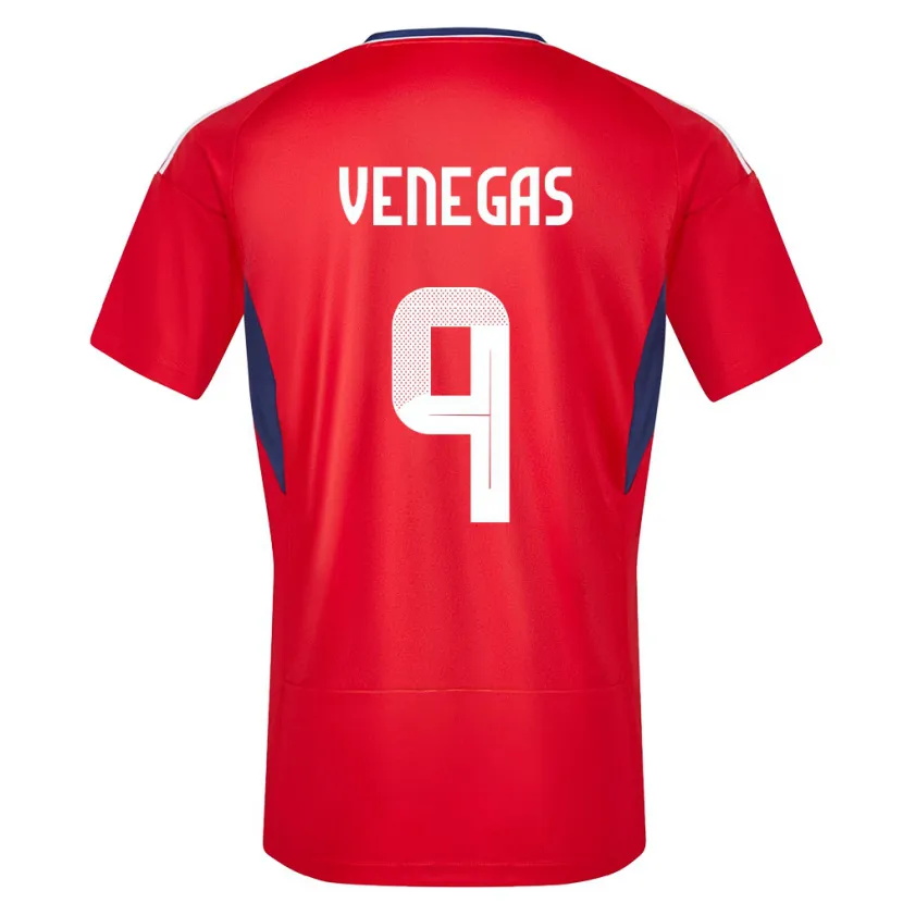 Danxen Kinder Costa Rica Carolina Venegas #9 Rot Heimtrikot Trikot 24-26 T-Shirt Schweiz