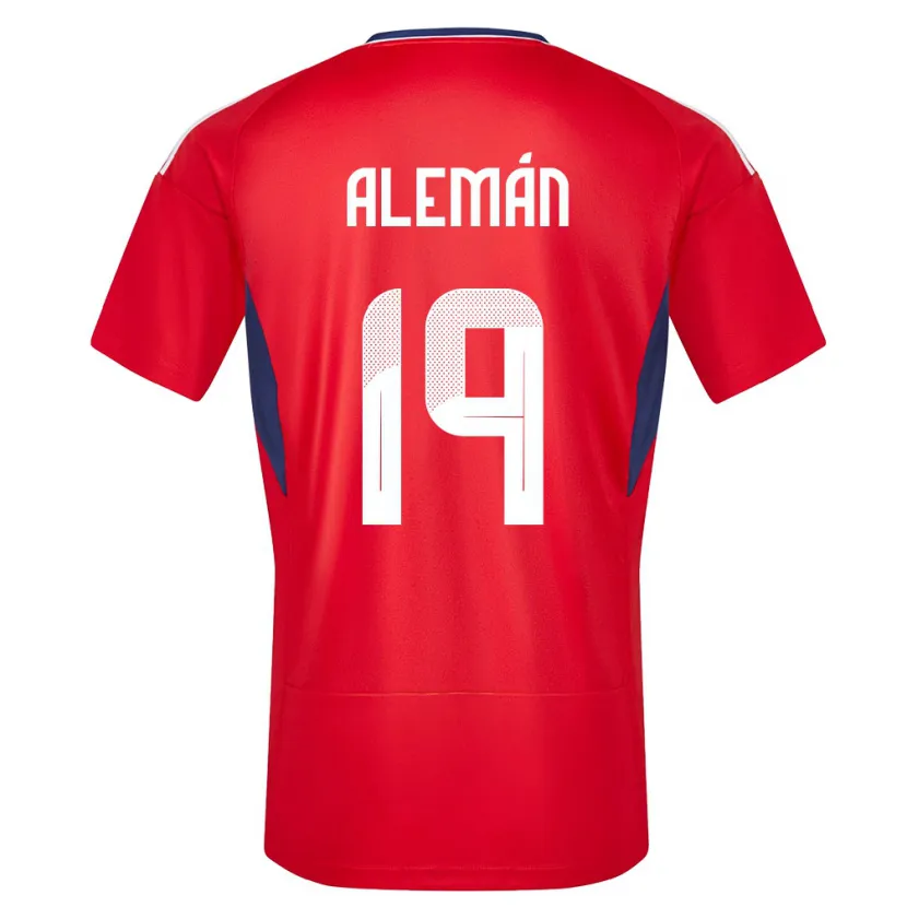 Danxen Kinder Costa Rica Fabricio Aleman #19 Rot Heimtrikot Trikot 24-26 T-Shirt Schweiz