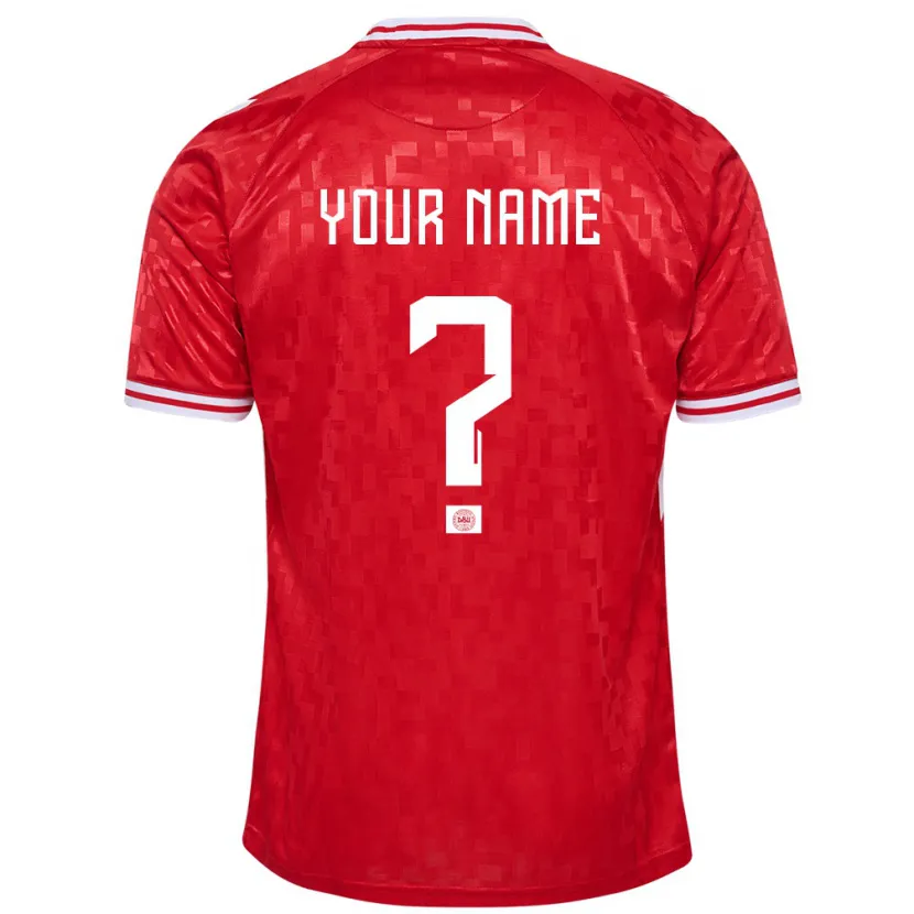 Danxen Kinder Dänemark Ihren Namen #0 Rot Heimtrikot Trikot 24-26 T-Shirt Schweiz