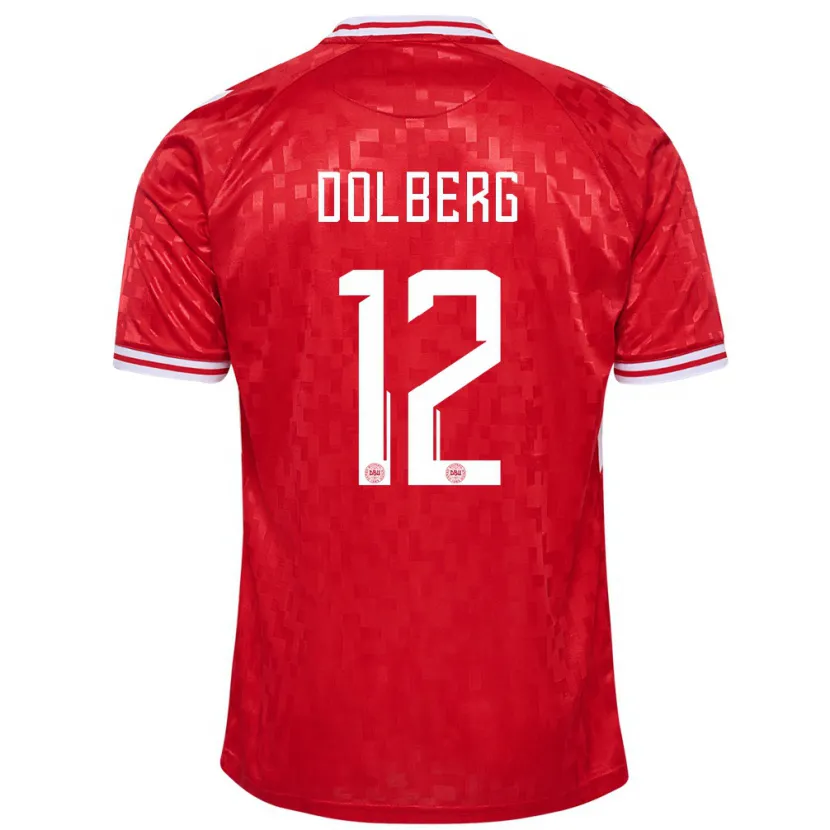 Danxen Kinder Dänemark Kasper Dolberg #12 Rot Heimtrikot Trikot 24-26 T-Shirt Schweiz