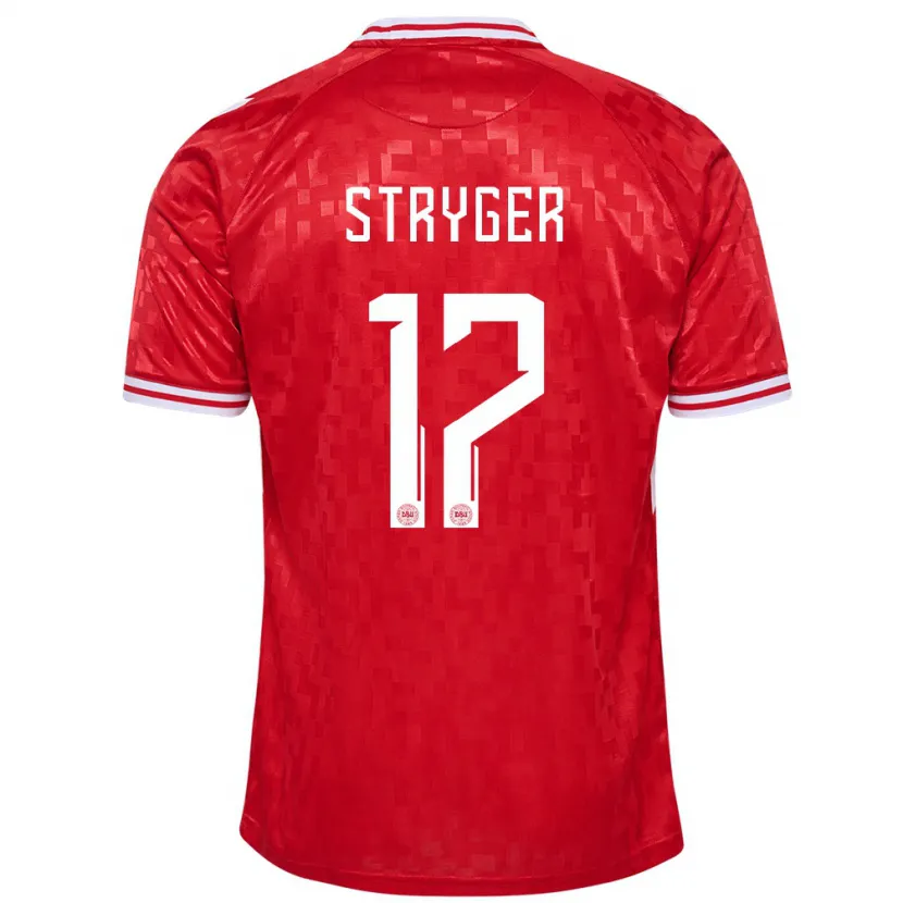 Danxen Kinder Dänemark Jens Stryger Larsen #17 Rot Heimtrikot Trikot 24-26 T-Shirt Schweiz