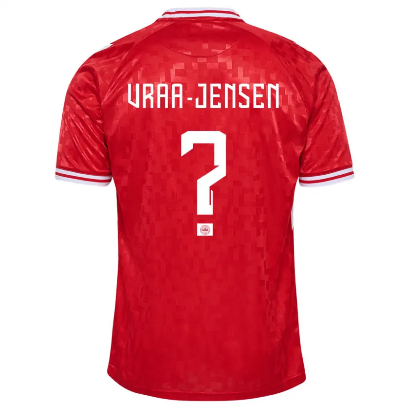 Danxen Kinder Dänemark Ludwig Vraa-Jensen #0 Rot Heimtrikot Trikot 24-26 T-Shirt Schweiz