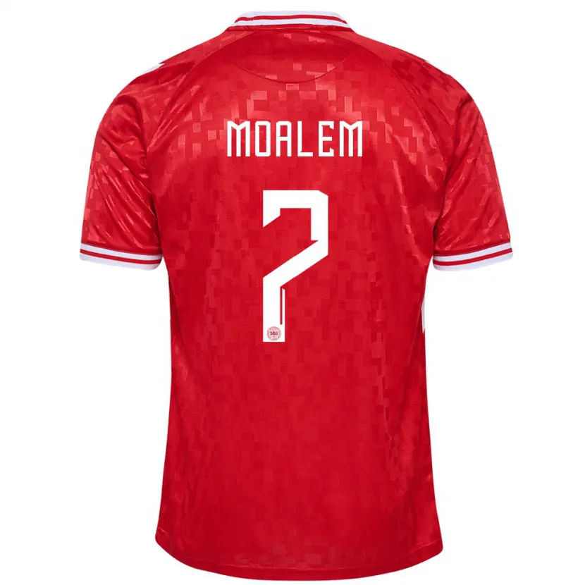 Danxen Kinder Dänemark Jonathan Moalem #7 Rot Heimtrikot Trikot 24-26 T-Shirt Schweiz