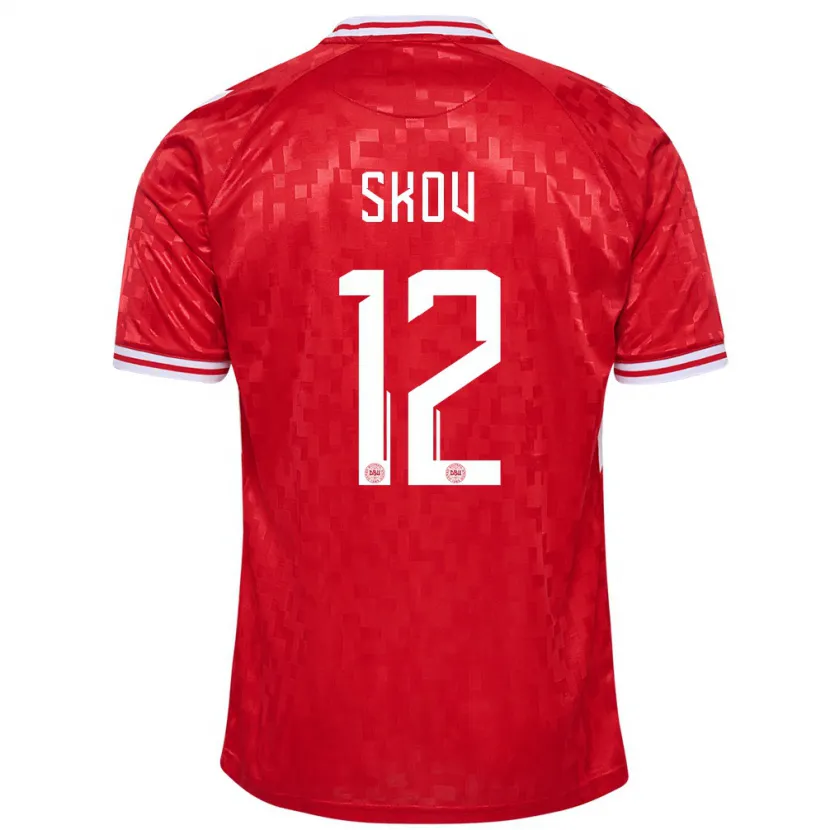 Danxen Kinder Dänemark Robert Skov #12 Rot Heimtrikot Trikot 24-26 T-Shirt Schweiz