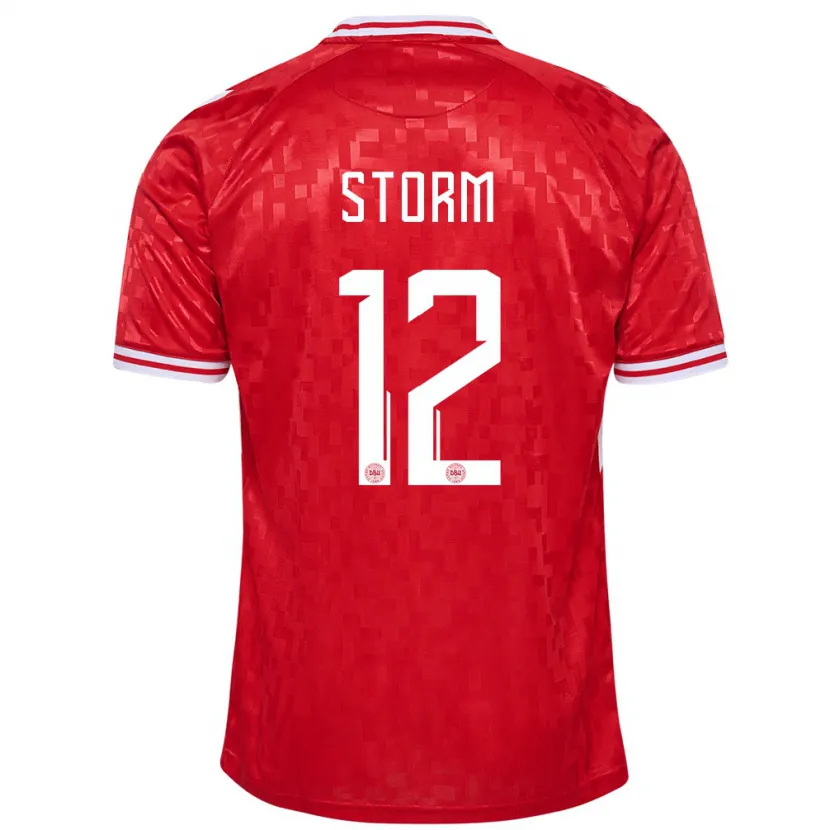 Danxen Kinder Dänemark Tobias Storm #12 Rot Heimtrikot Trikot 24-26 T-Shirt Schweiz