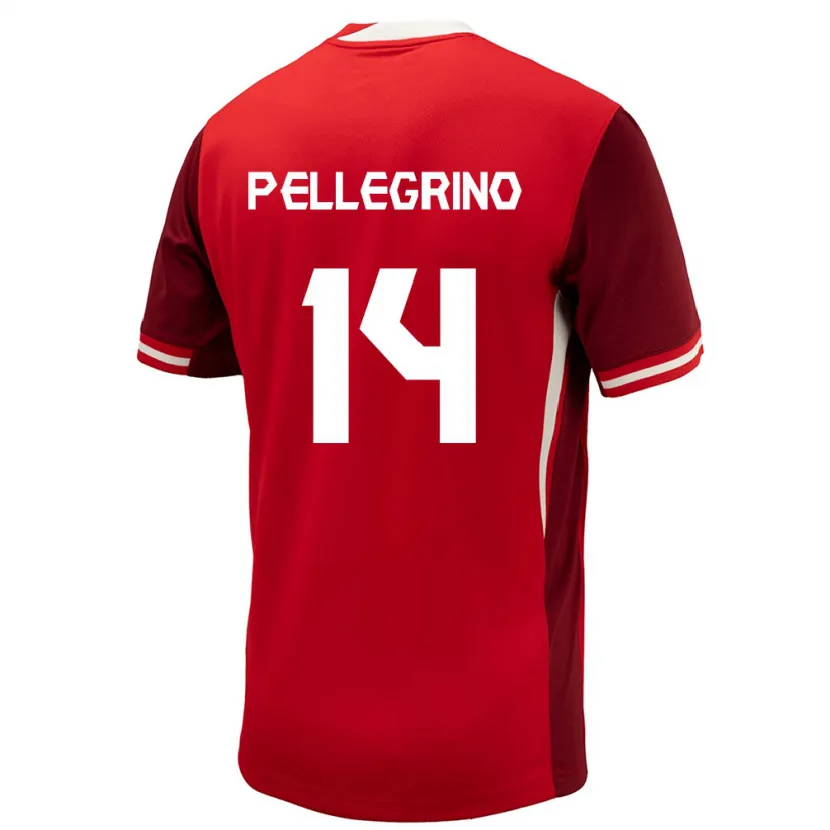 Danxen Kinder Kanada Gabriel Pellegrino #14 Rot Heimtrikot Trikot 24-26 T-Shirt Schweiz