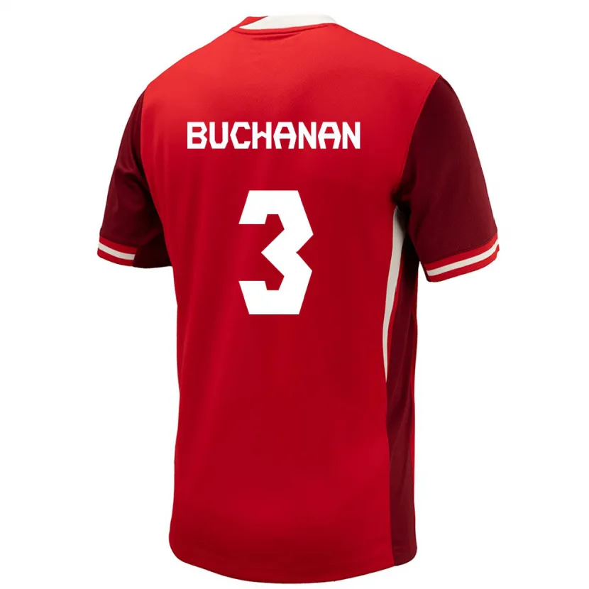 Danxen Kinder Kanada Kadeisha Buchanan #3 Rot Heimtrikot Trikot 24-26 T-Shirt Schweiz