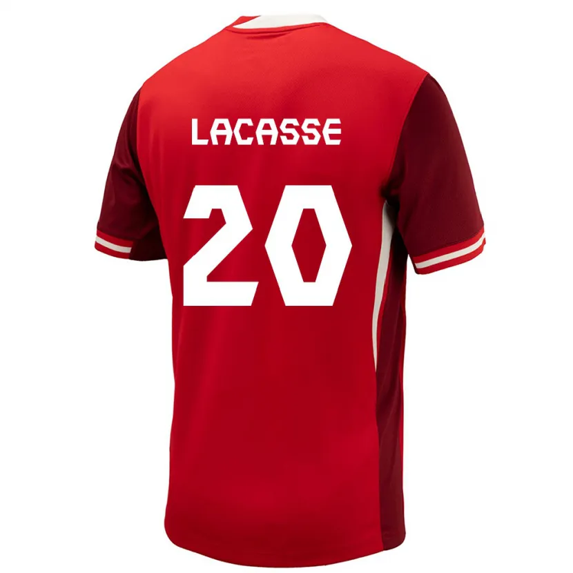 Danxen Kinder Kanada Cloé Lacasse #20 Rot Heimtrikot Trikot 24-26 T-Shirt Schweiz
