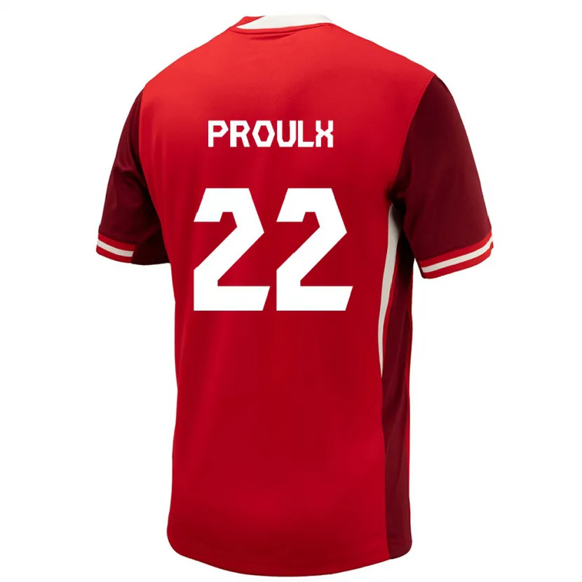 Danxen Kinder Kanada Lysianne Proulx #22 Rot Heimtrikot Trikot 24-26 T-Shirt Schweiz