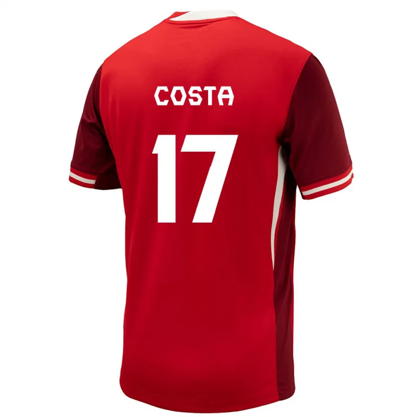 Danxen Kinder Kanada Jesse Costa #17 Rot Heimtrikot Trikot 24-26 T-Shirt Schweiz