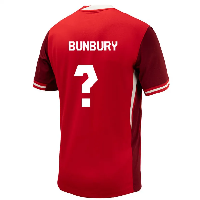 Danxen Kinder Kanada Mataeo Bunbury #0 Rot Heimtrikot Trikot 24-26 T-Shirt Schweiz