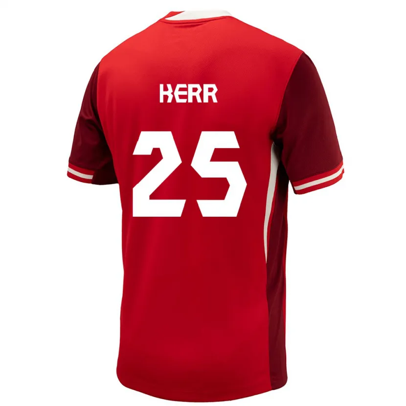 Danxen Kinder Kanada Devon Kerr #25 Rot Heimtrikot Trikot 24-26 T-Shirt Schweiz