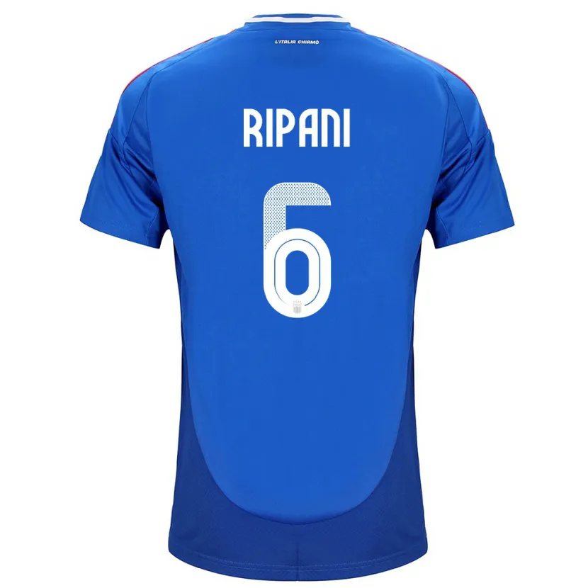 Danxen Kinder Italien Diego Ripani #6 Blau Heimtrikot Trikot 24-26 T-Shirt Schweiz