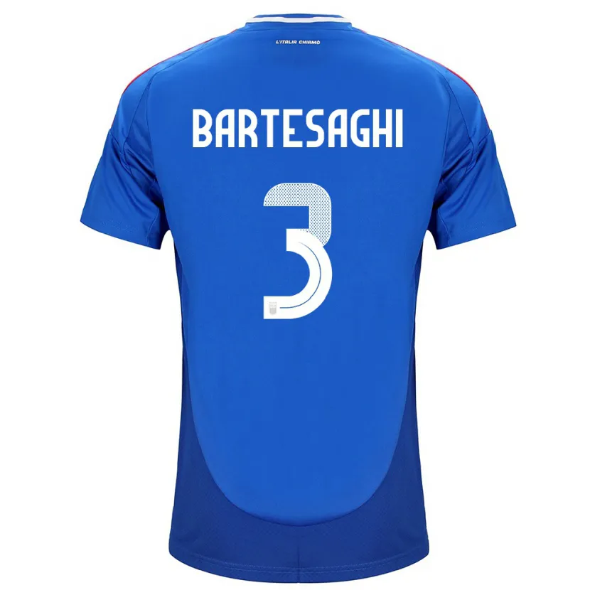Danxen Kinder Italien Davide Bartesaghi #3 Blau Heimtrikot Trikot 24-26 T-Shirt Schweiz
