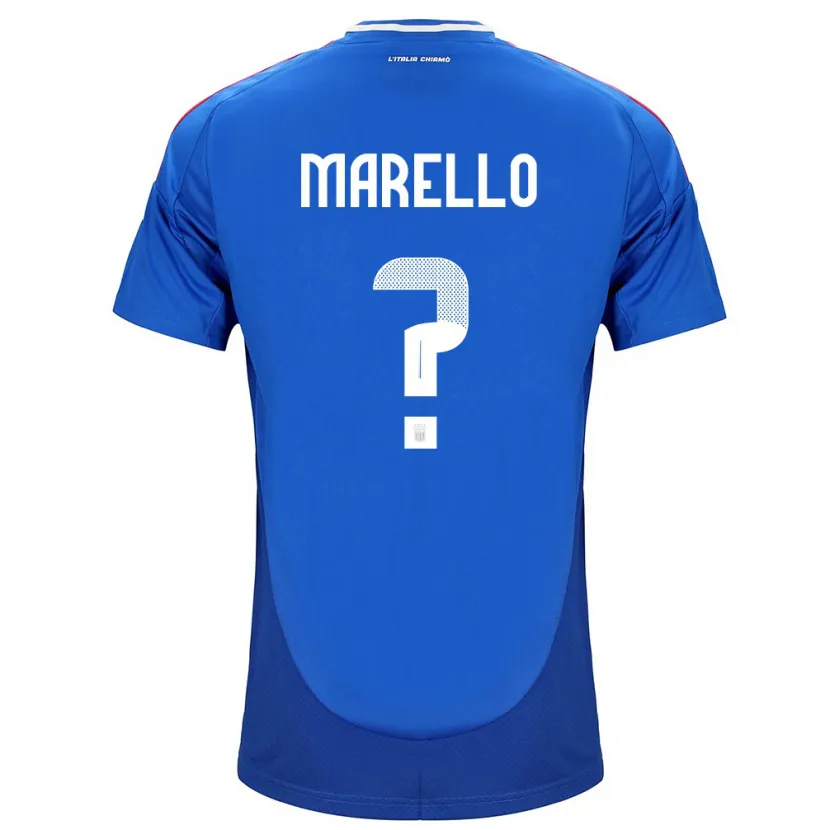 Danxen Kinder Italien Mattia Marello #0 Blau Heimtrikot Trikot 24-26 T-Shirt Schweiz