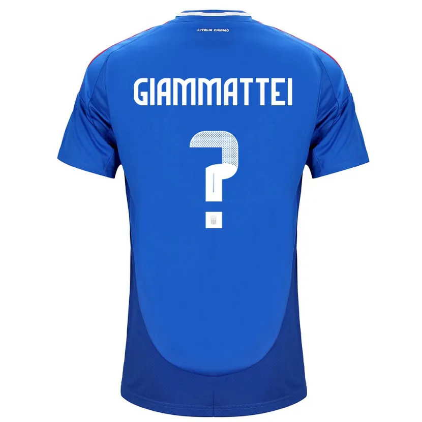Danxen Kinder Italien Gioele Giammattei #0 Blau Heimtrikot Trikot 24-26 T-Shirt Schweiz