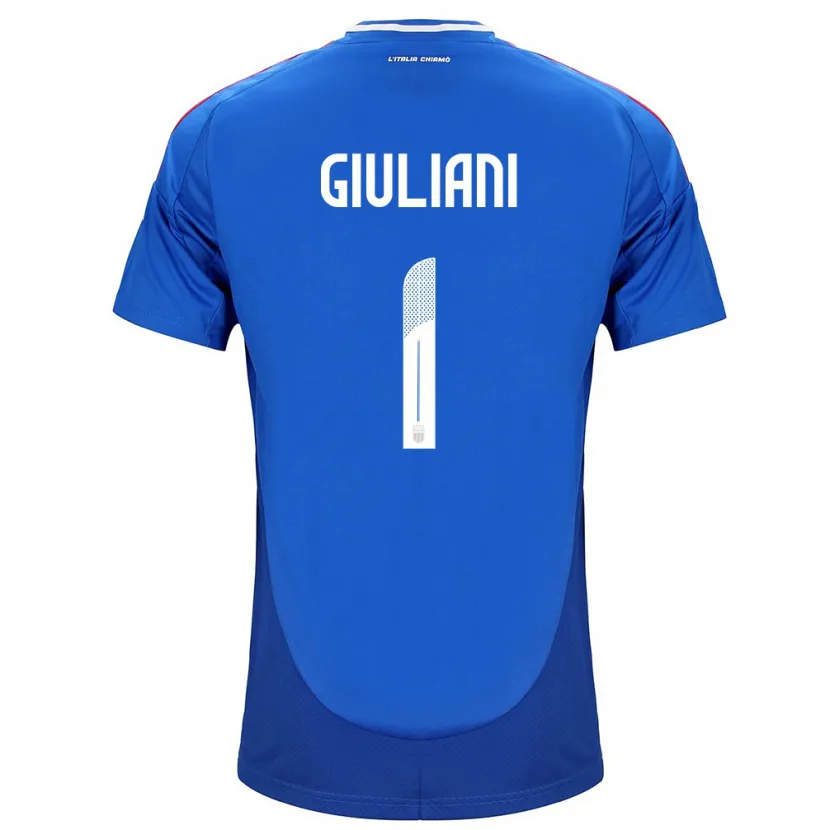Danxen Kinder Italien Laura Giuliani #1 Blau Heimtrikot Trikot 24-26 T-Shirt Schweiz