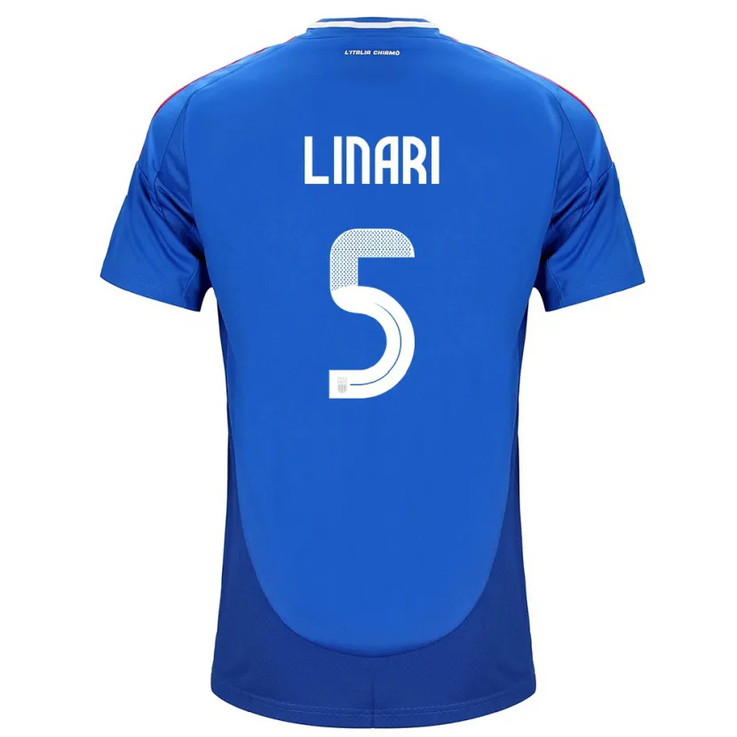 Danxen Kinder Italien Elena Linari #5 Blau Heimtrikot Trikot 24-26 T-Shirt Schweiz