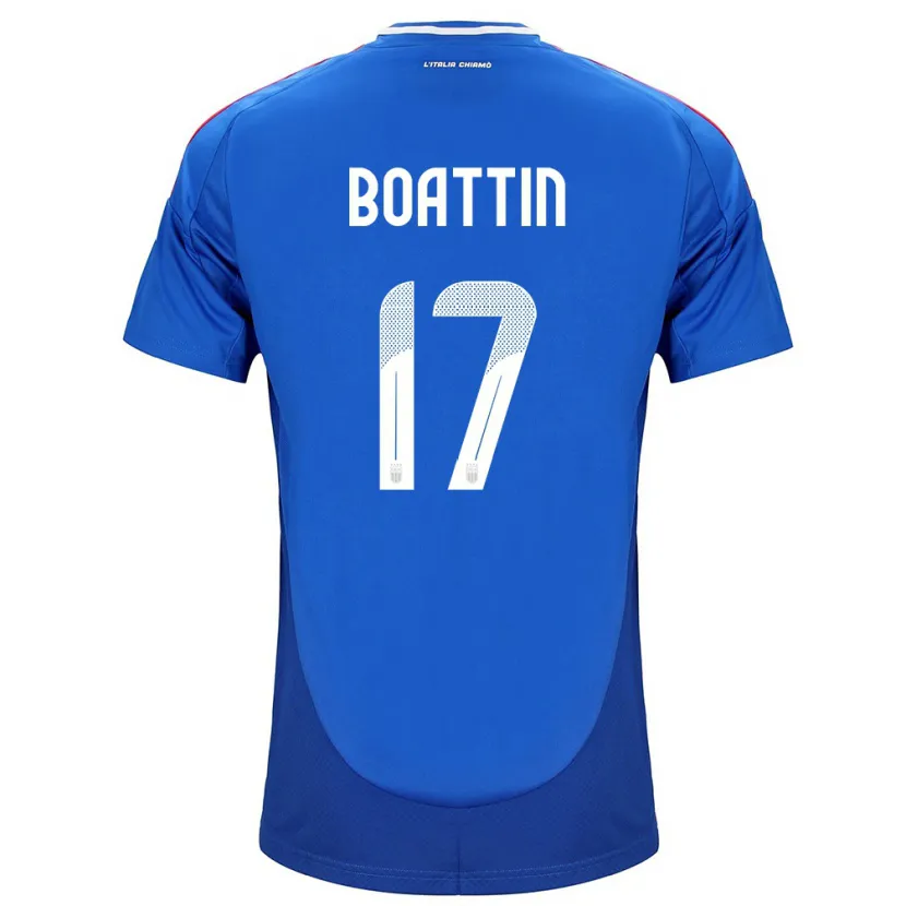 Danxen Kinder Italien Lisa Boattin #17 Blau Heimtrikot Trikot 24-26 T-Shirt Schweiz