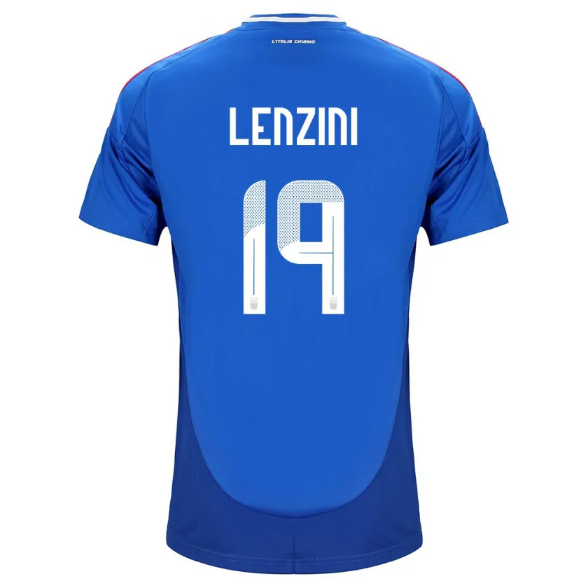 Danxen Kinder Italien Martina Lenzini #19 Blau Heimtrikot Trikot 24-26 T-Shirt Schweiz